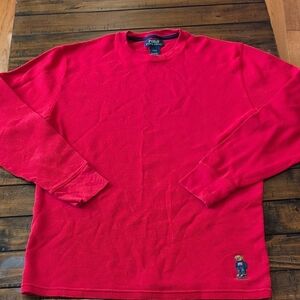 Polo Ralph Lauren Polo Bear Waffle Thermal Pajama Shirt